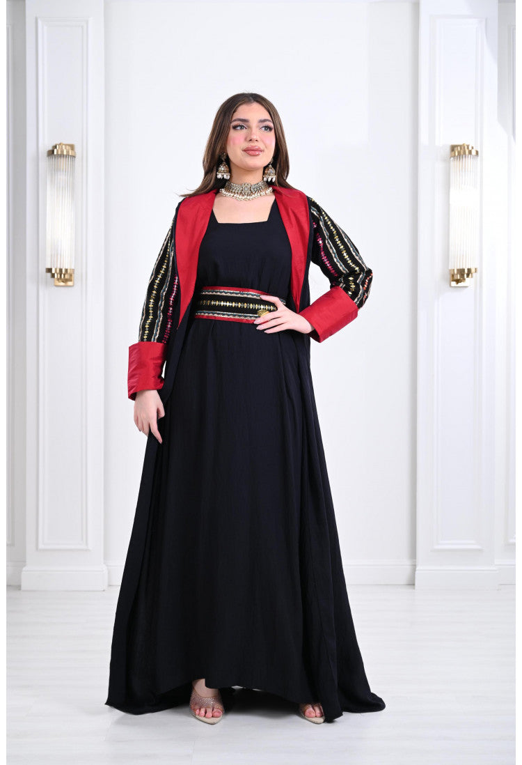 جلابية مغربية مطرزة فاخرة