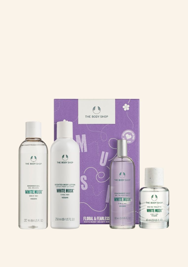 مجموعة المسك الابيض الكبيرة الفاخرة