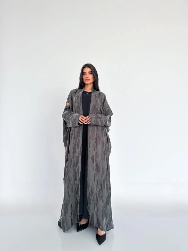 عباية حرير جاكار هندي نص بشت بني - 1189