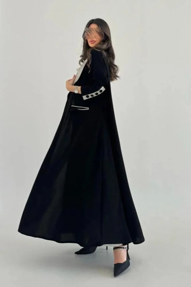 عباية بياقة رسمية وجيوب قصة نص كلوش